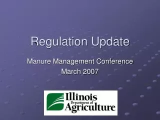 Regulation Update