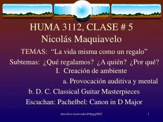 huma 3112 clase 5 nicol s maquiavelo