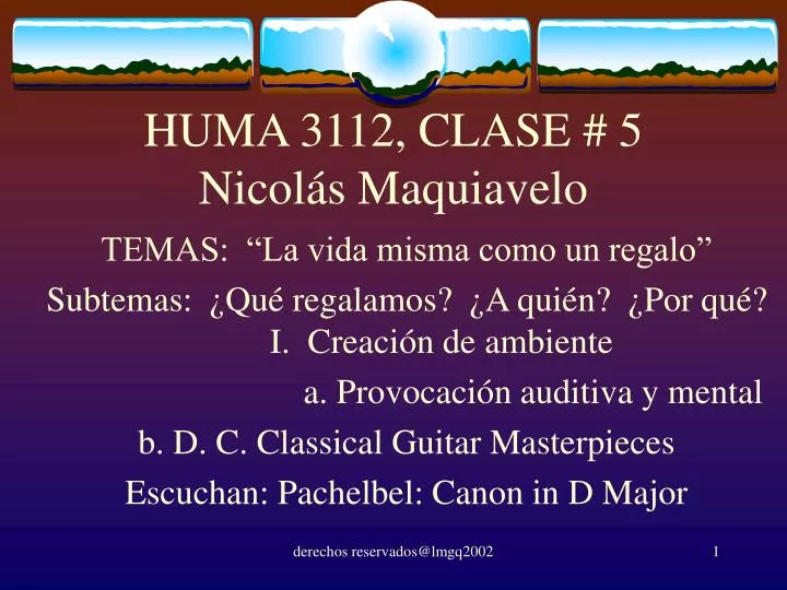 huma 3112 clase 5 nicol s maquiavelo