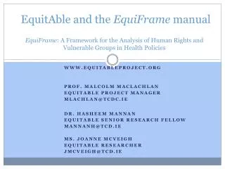 equitableproject