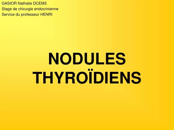 nodules thyro diens