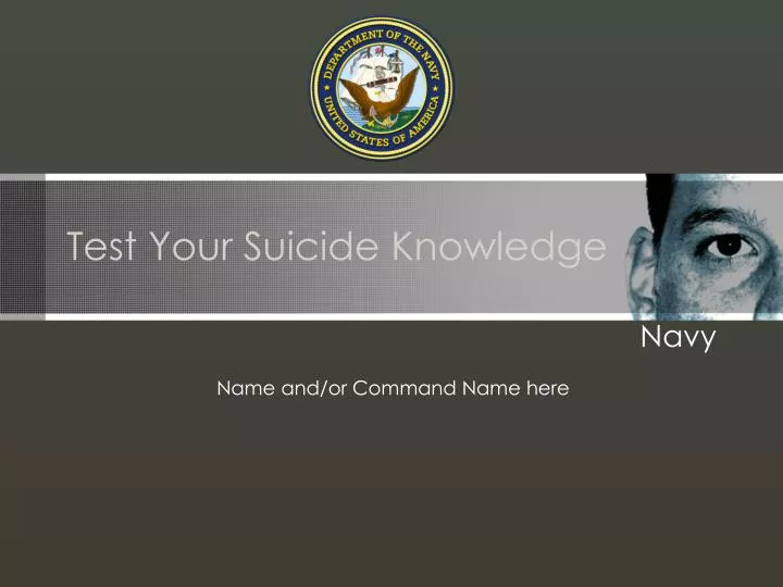 test your suicide knowledge