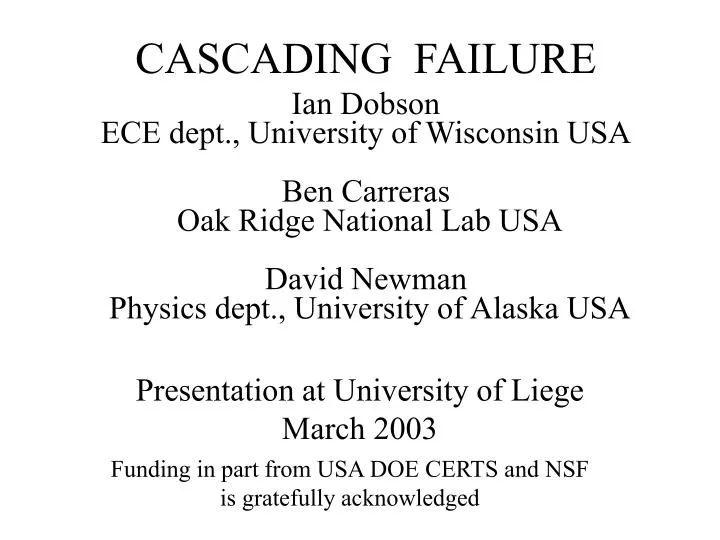 cascading failure