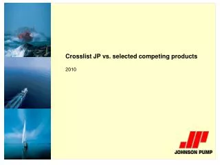 Crosslist JP vs. selected competing products