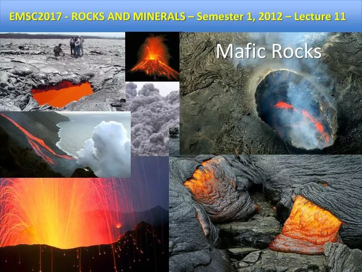 mafic rocks