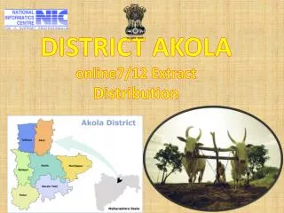 DISTRICT AKOLA online7/12 Extract Distribution
