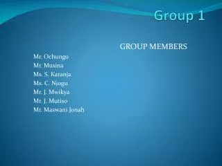 Group 1