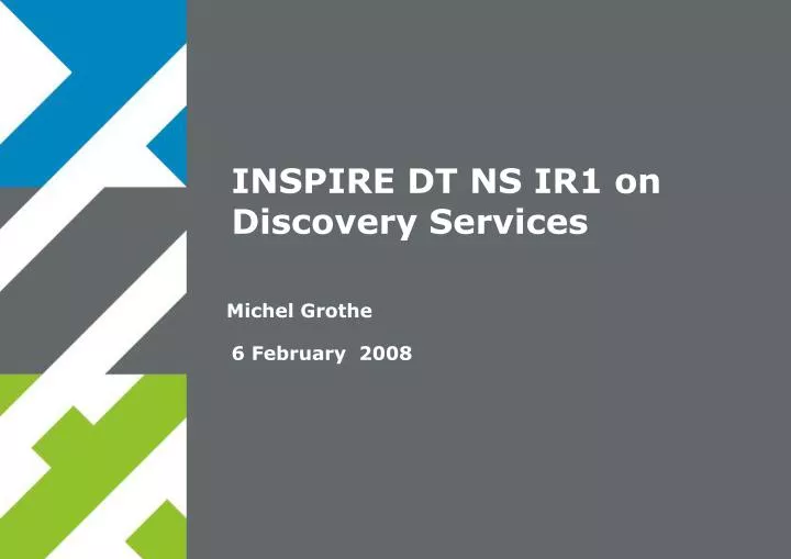 inspire dt ns ir1 on discovery services