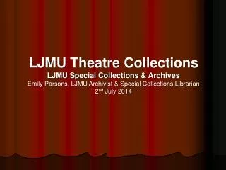 LJMU Theatre Collections