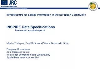 Infrastructure for Spatial Information in the European Community INSPIRE Data Specifications
