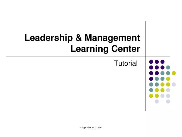 leadership management learning center