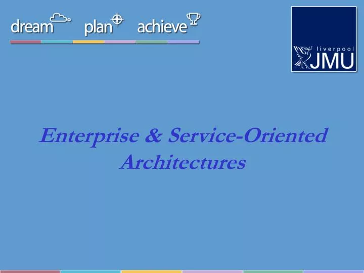 enterprise service oriented architectures
