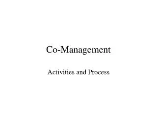 Co-Management