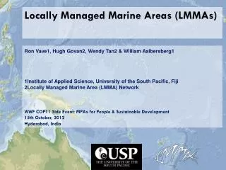 Locally Managed Marine Areas (LMMAs)