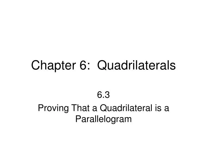 chapter 6 quadrilaterals