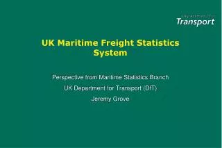 UK Maritime Freight Statistics System