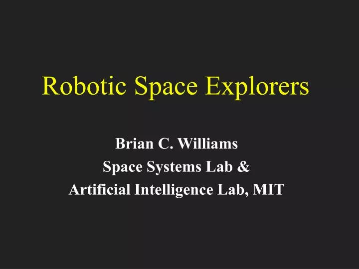 robotic space explorers