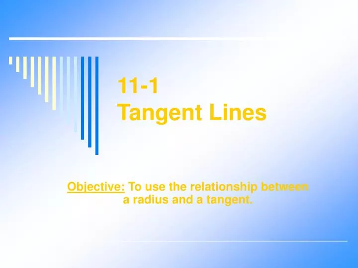 11 1 tangent lines
