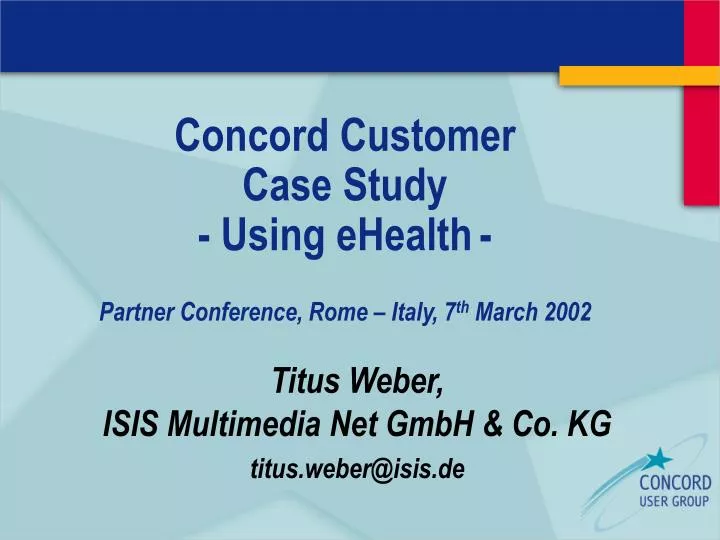concord customer case study using ehealth