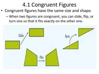 4.1 Congruent Figures