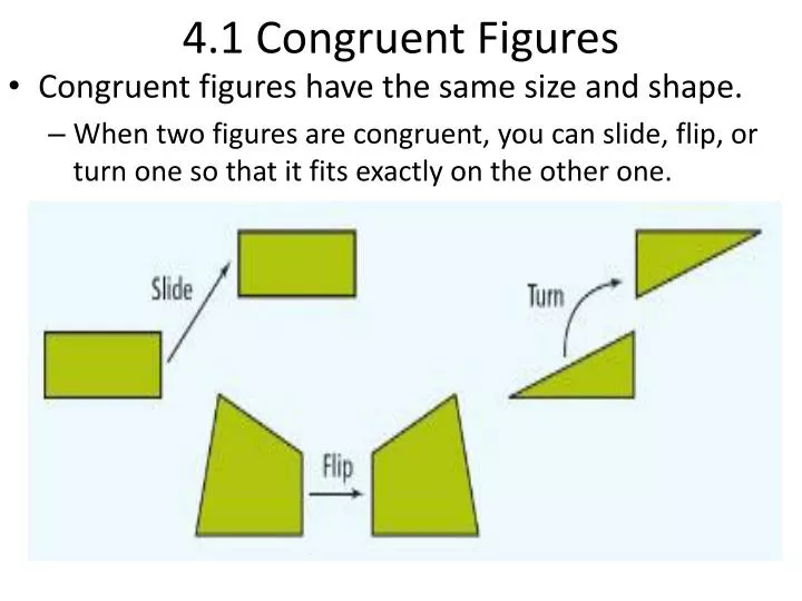 4 1 congruent figures