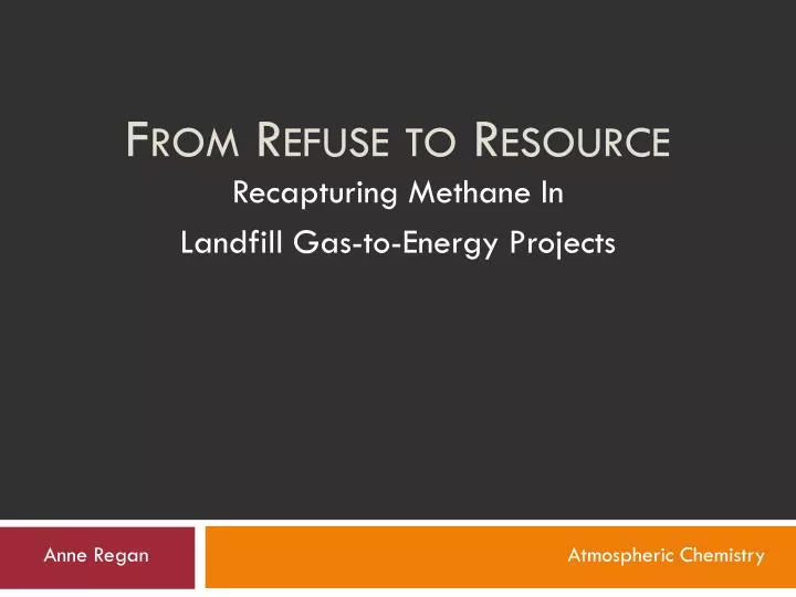 from refuse to resource