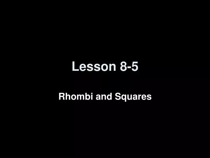 lesson 8 5
