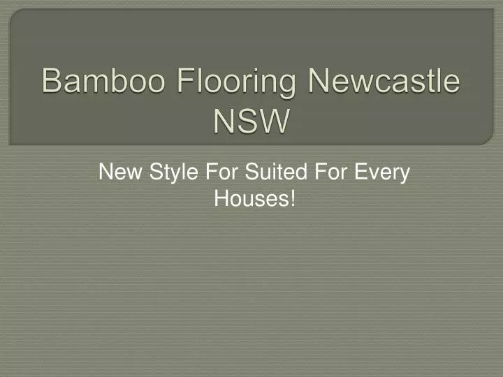 bamboo flooring newcastle nsw