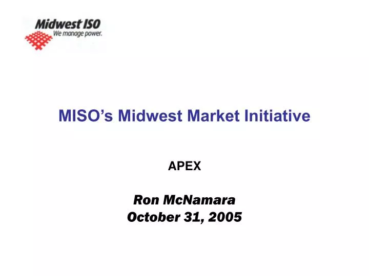 miso s midwest market initiative