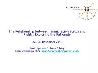 The Relationship between Immigration Status and Rights: Exploring the Rationale