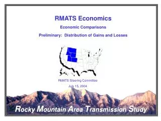 RMATS Economics Economic Comparisons Preliminary: Distribution of Gains and Losses