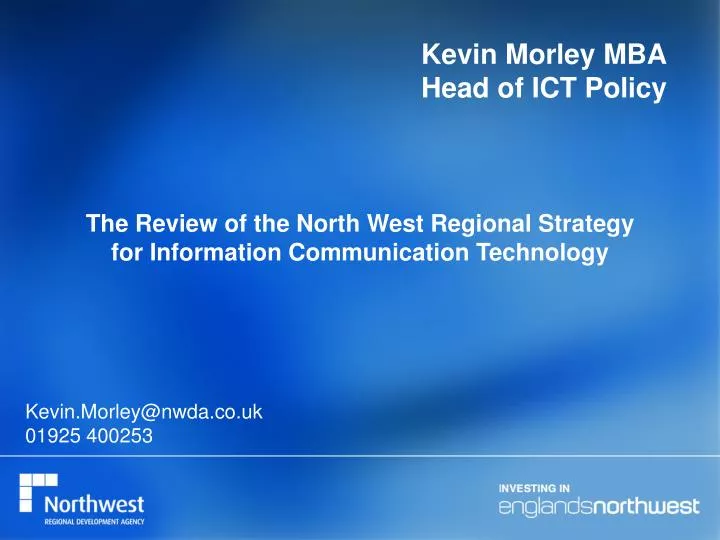 kevin morley mba head of ict policy