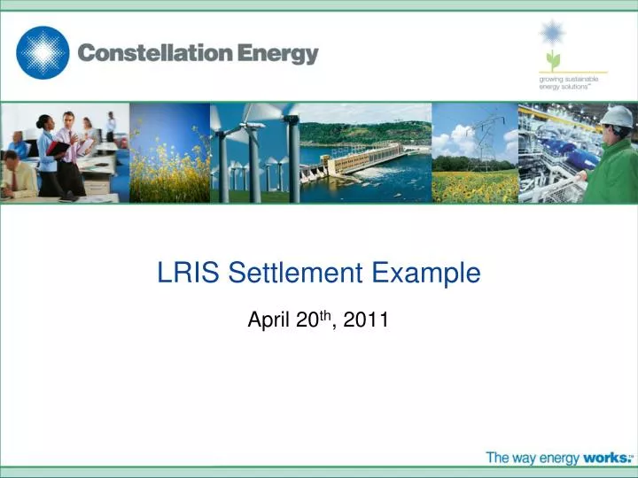 lris settlement example