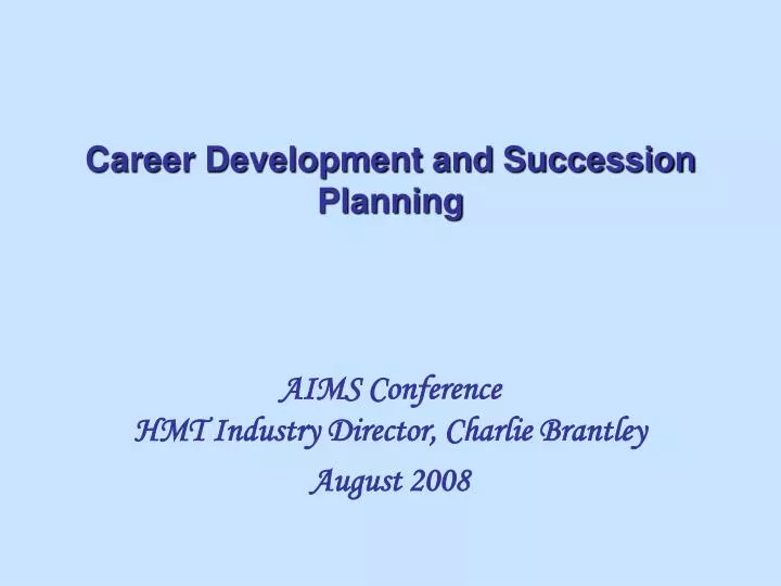 career development and succession planning