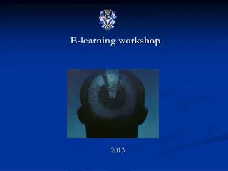 E-learning workshop
