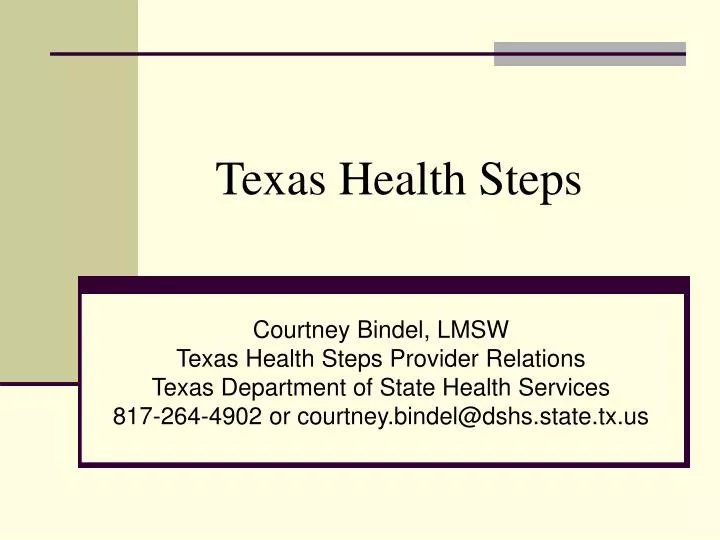 texas health steps