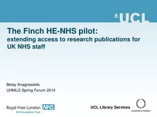 The Finch HE-NHS pilot: extending access to research publications for UK NHS staff