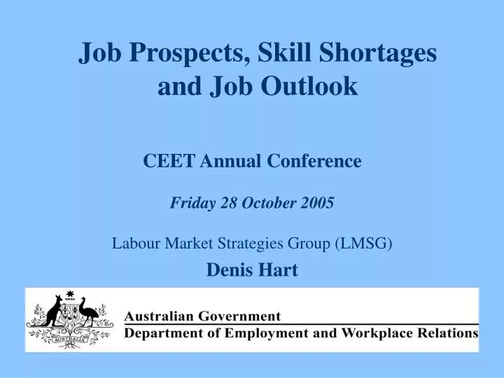 job prospects skill shortages and job outlook