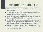 MICROSOFT PROJECT - slide 1