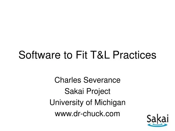 software to fit t l practices