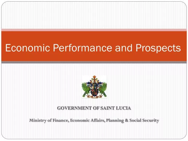economic performance and prospects
