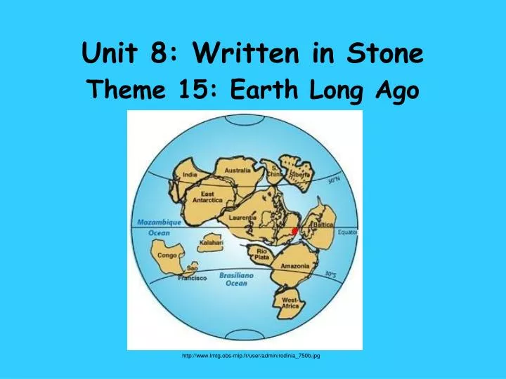 unit 8 written in stone