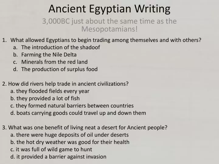 ancient egyptian writing