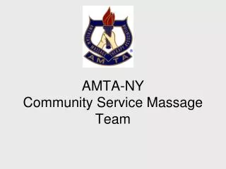 AMTA-NY Community Service Massage Team