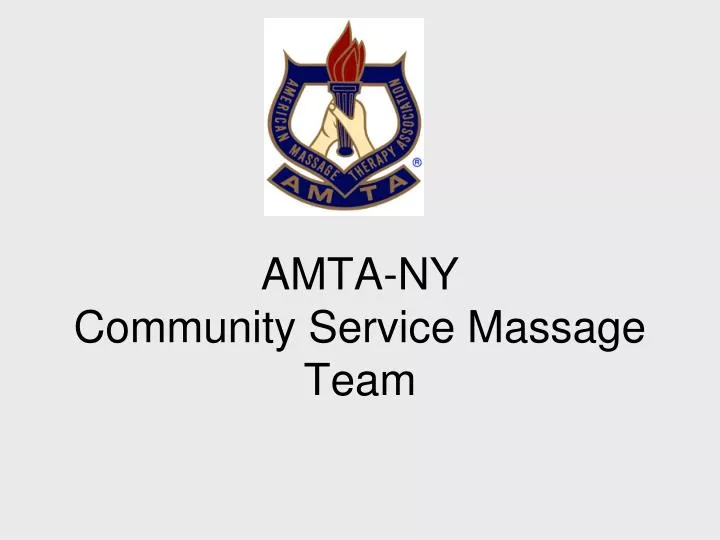 amta ny community service massage team