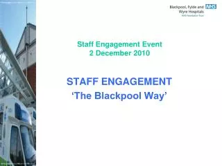 Staff Engagement Event 2 December 2010