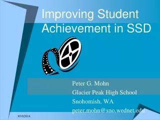 Improving Student Achievement in SSD