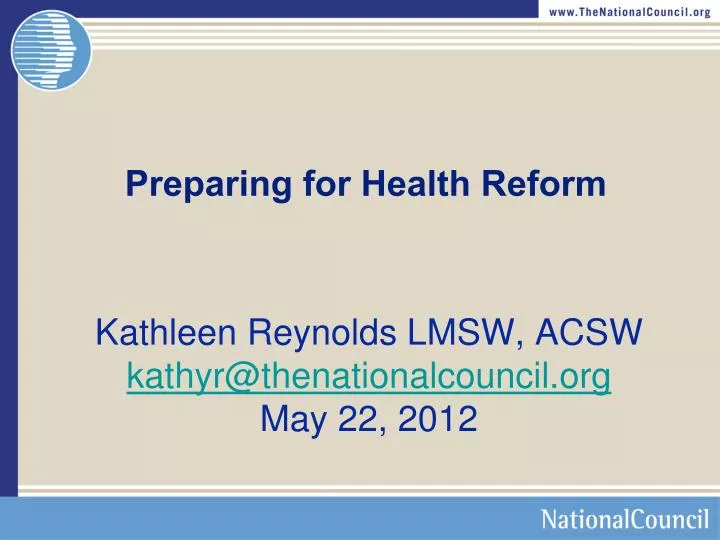 preparing for health reform
