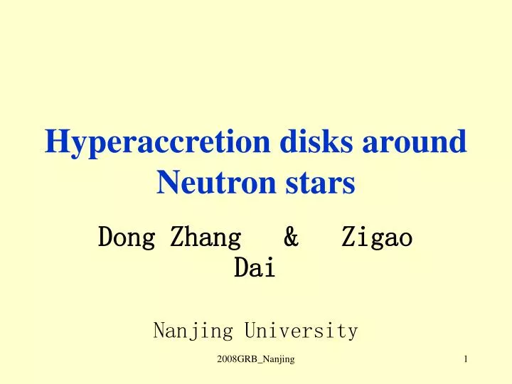 hyperaccretion disks around neutron stars