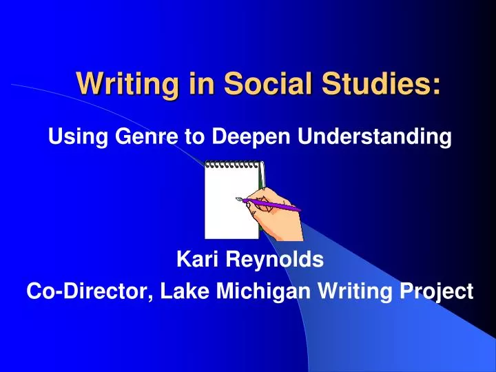 writing in social studies